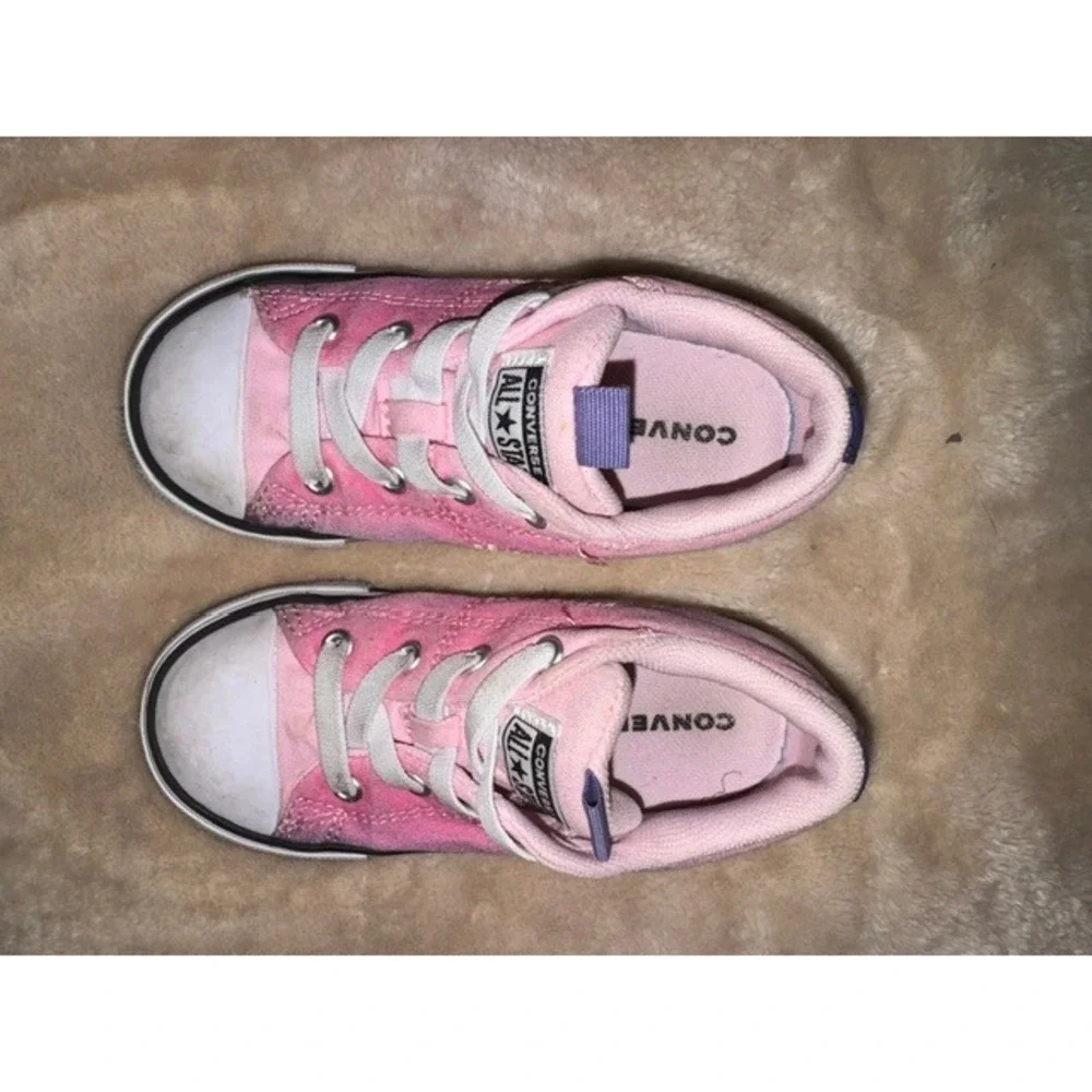 Converse Chuck Taylor All Star Street Pink Ombre Kids Sneakers A04346F Size 9